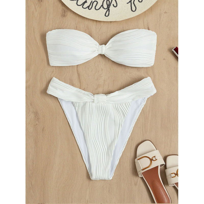 Women's bandeau bikini with ruching Mune Fashion