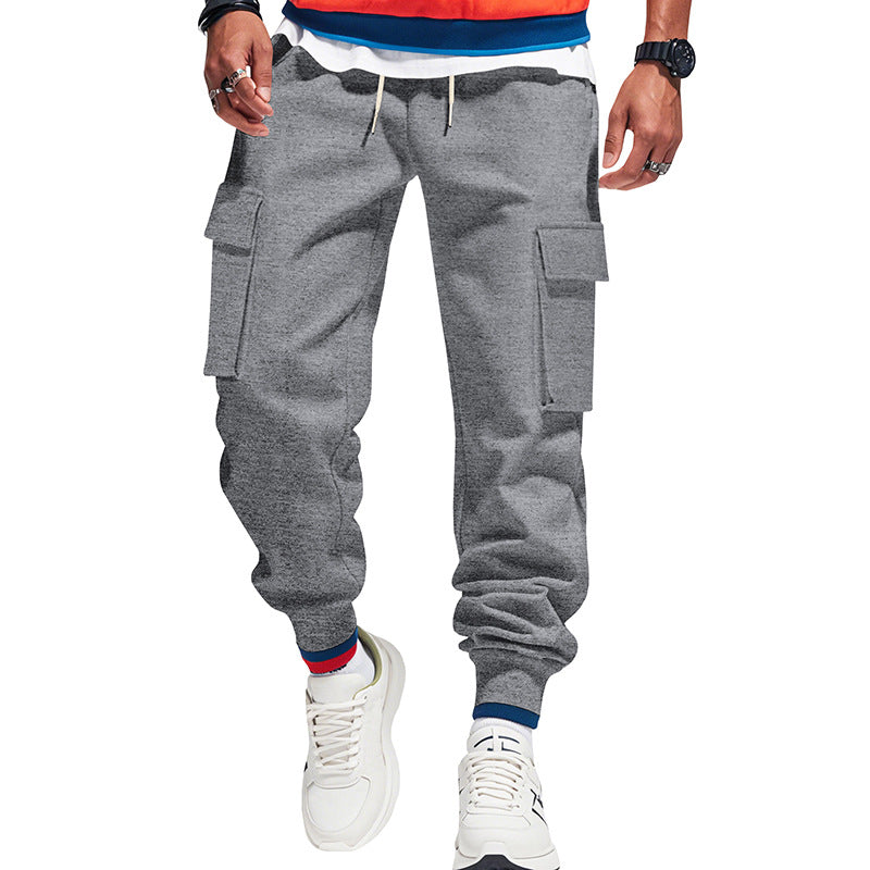 Men's urban utility jogger with drawstring, applied flap pockets and elastic waistband Mune Fashion