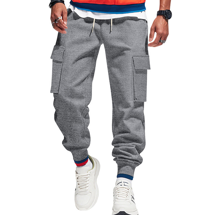 Men's urban utility jogger with drawstring, applied flap pockets and elastic waistband Mune Fashion