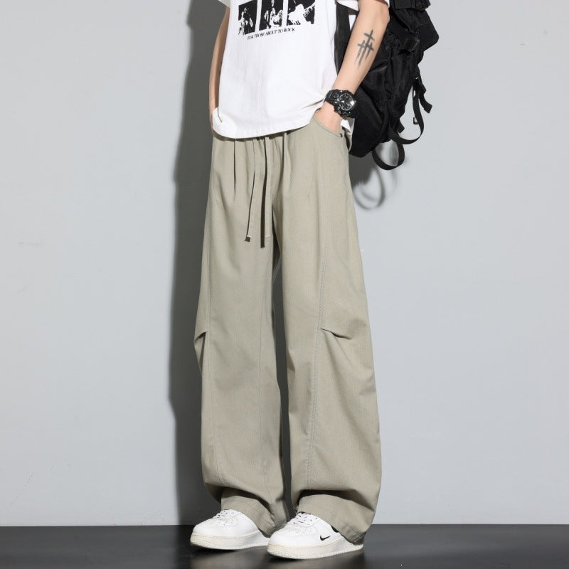 Women Wide Layered Lounge Pants with Cargo Details & Elastic Drawstring Mune Fashion