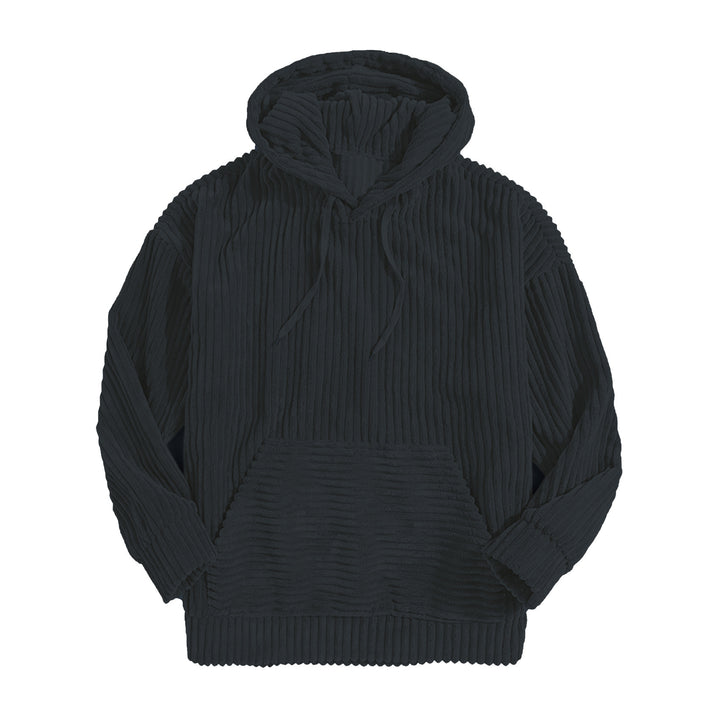 Unisex nano ribbed velvet hoodie with hoodie and kangaroo pocket Mune Fashion
