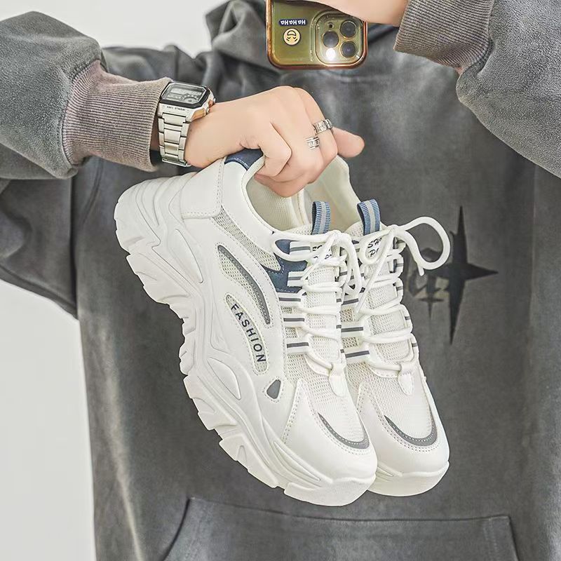 Women's fashionable chunky sneakers with breathable upper material structure and non-slip sole Mune Fashion
