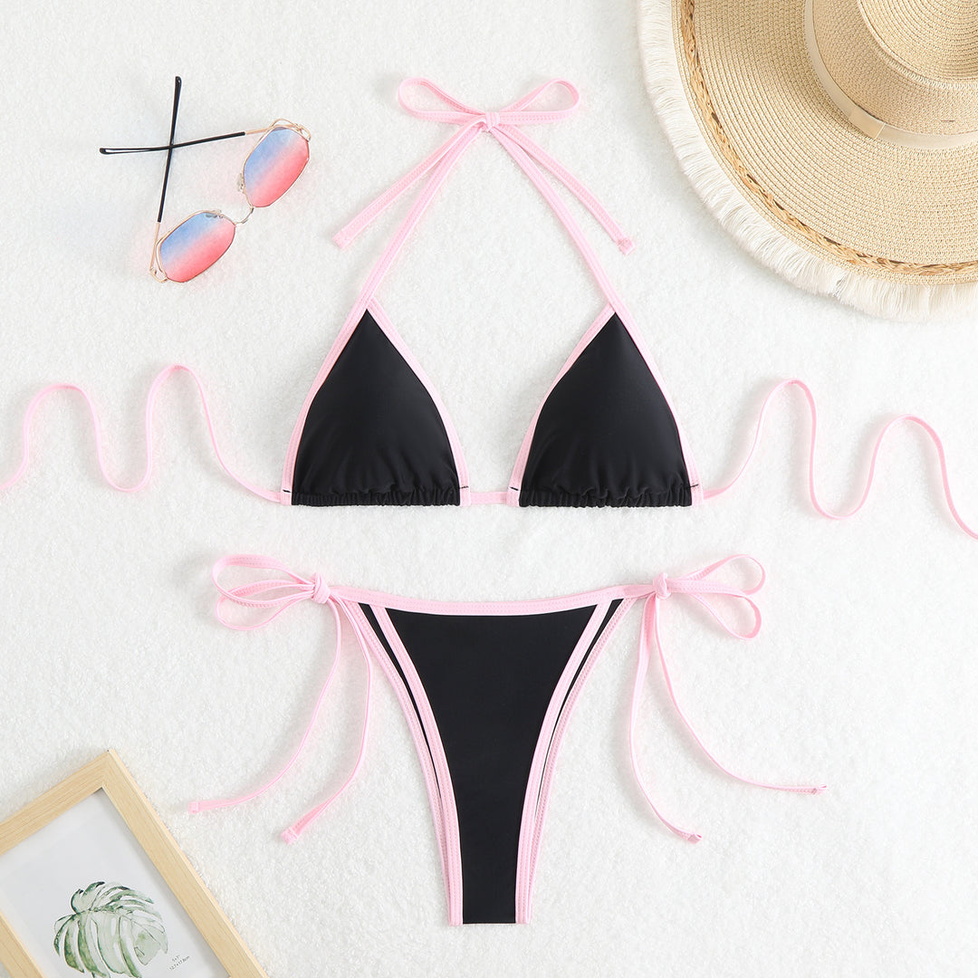 Women Triangle Bikini with Adjustable Straps Mune Fashion