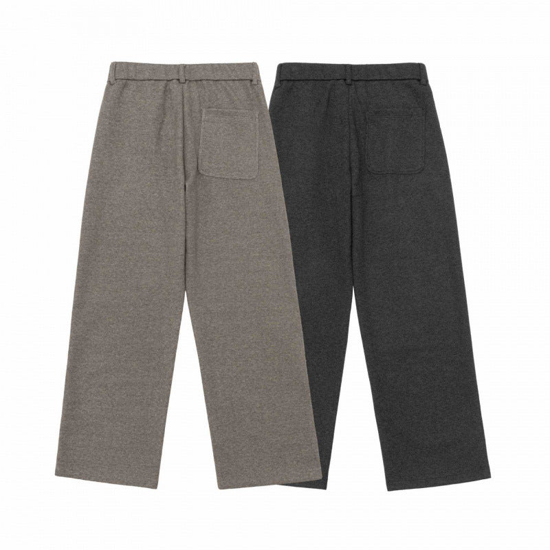 Ladies Wide Pleated Trousers with High Waist and Straight Leg Mune Fashion