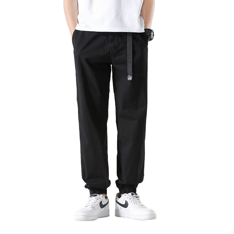 Herren Cargojoggerhose aus Baumwoll-Twill mit Tunnelzugbund und geripptem Knöchelabschluss Mune Fashion