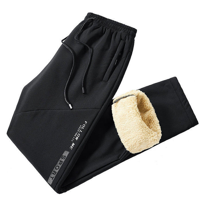 Men's Sportive Jogging Pants in Tapered Fit with Drawstring and Elastic Cuffs Mune Fashion