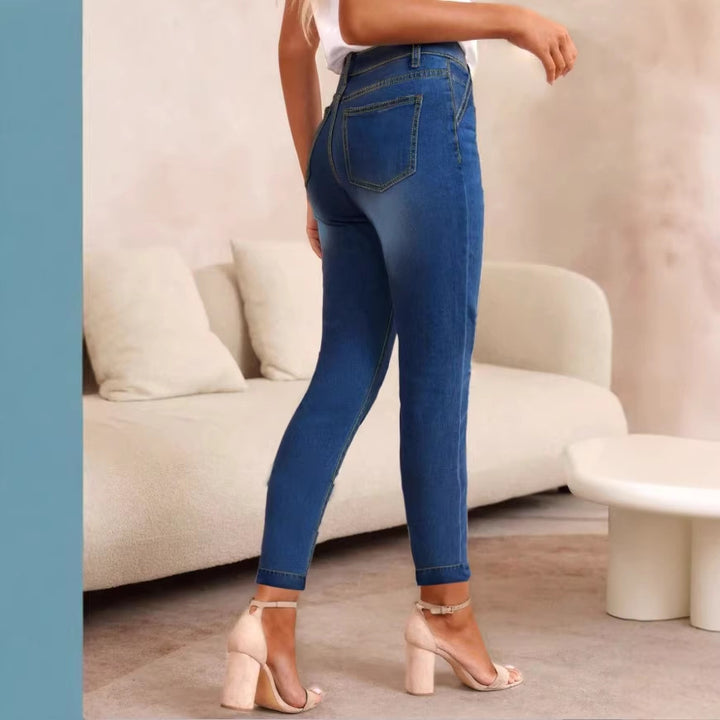 Women's High-Waist Skinny Jeans made of elastic Stretch Denim Mune Fashion