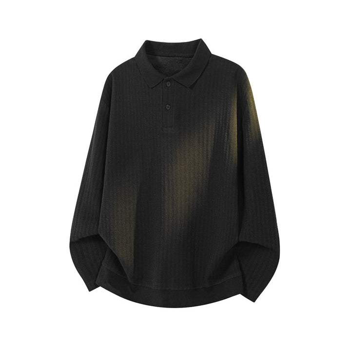 Men's Stylish Long Sleeve Sweater with Textured Design Mune Fashion