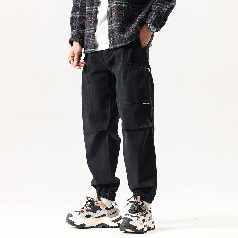 Men's Relaxed Tactical Cargo Jogger with Knee Panels and Elastic Cuffs Mune Fashion