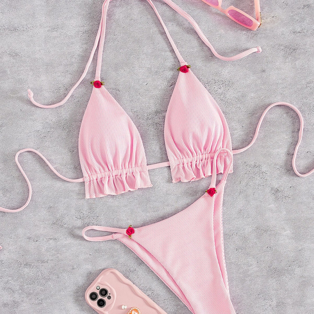 Women's Triangle Bikini with playfully gathered cut Mune Fashion