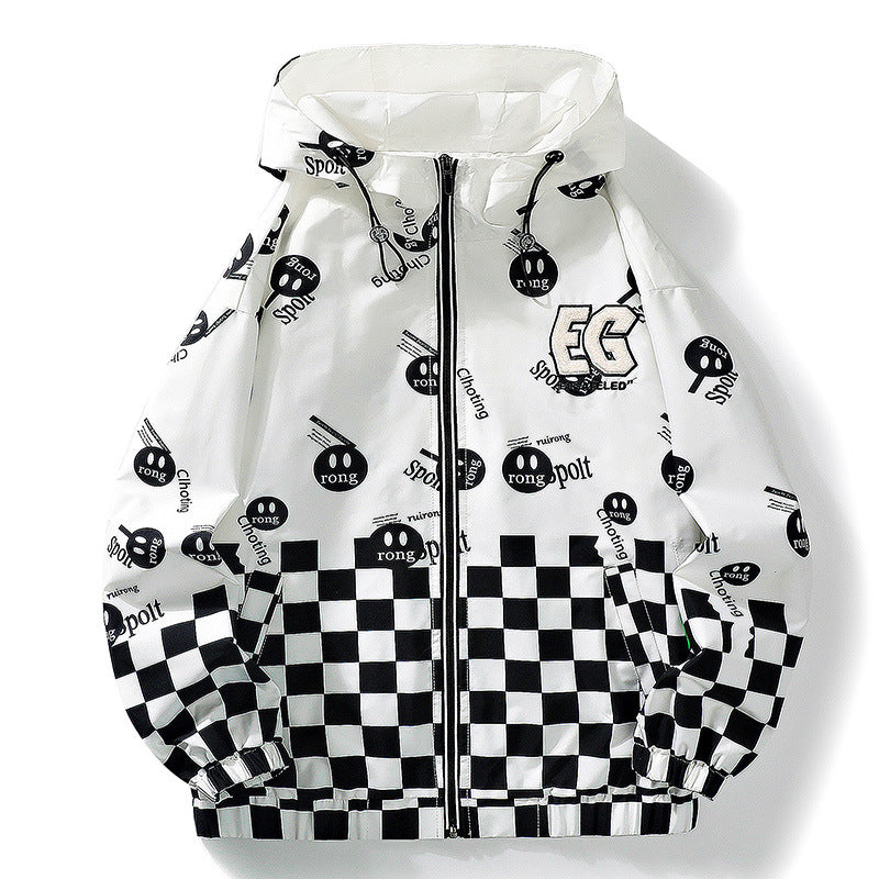 Unisex Stylish Hooded Jacket with Modern Graphics Mune Fashion
