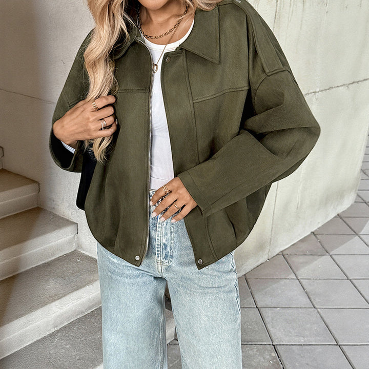 Ladies Trendy Overshirt Jacket Mune Fashion