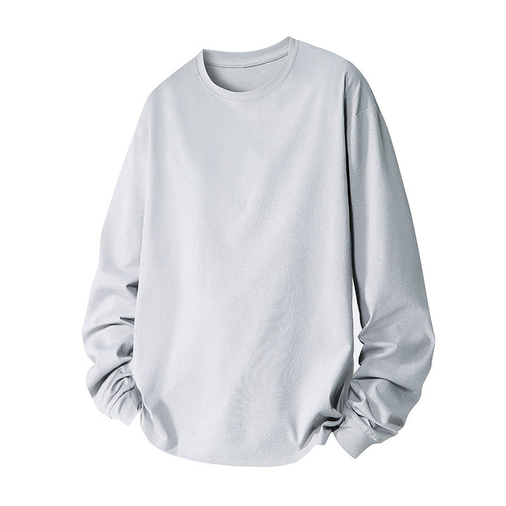 Men's oversized sweatshirt made of cotton blend with round neckline and ribbed cuffs Mune Fashion
