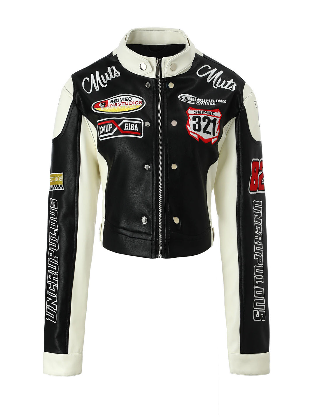 Women Sporty Leather Jacket Mune Fashion
