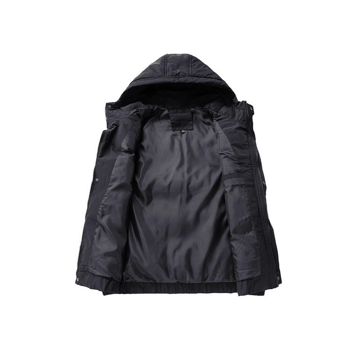 Men's Quilted Outdoor Vest with Hood, Cargo Pockets and Adjustable Hem Mune Fashion