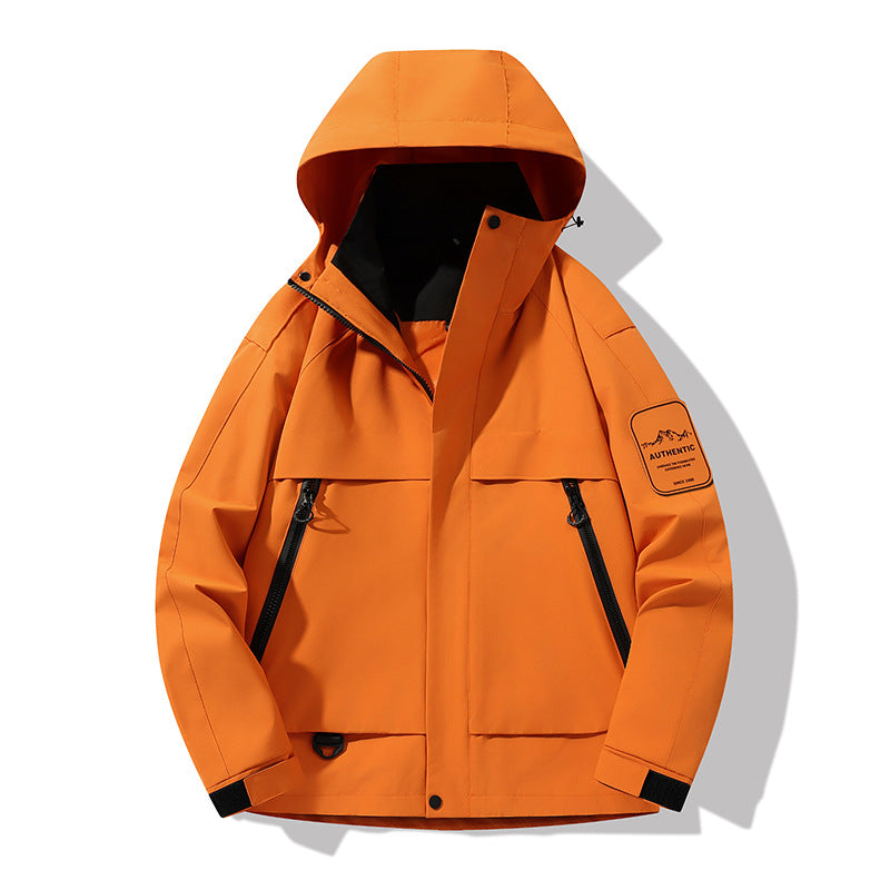 Men's multifunctional waterproof softshell rain jacket with removable fleece inner jacket Mune Fashion