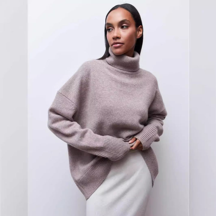 Ladies Turtleneck Sweater Mune Fashion
