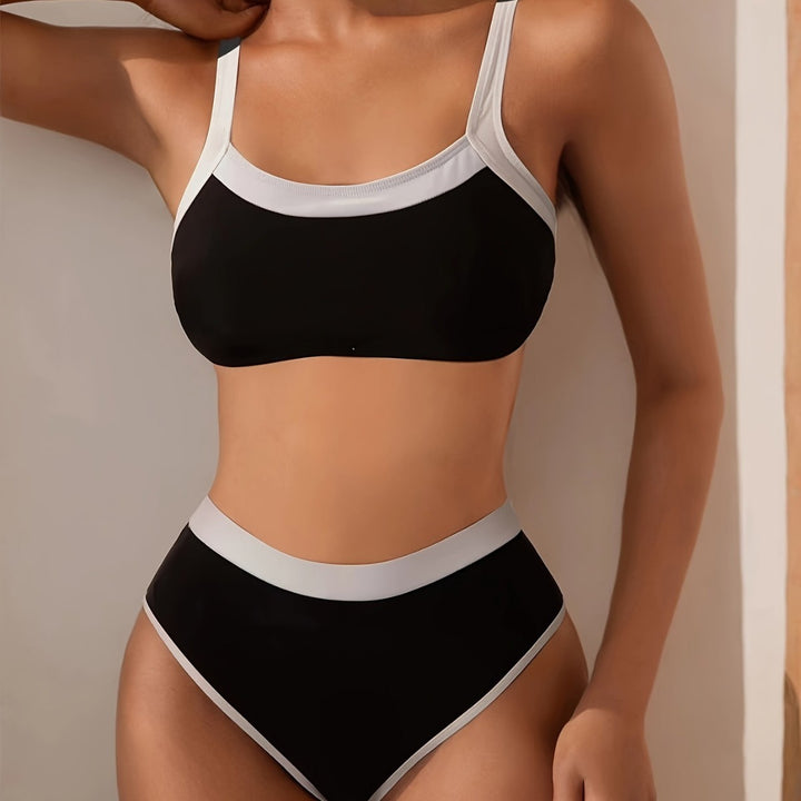 Women's bikini set with sporty cut and high-waisted briefs Mune Fashion