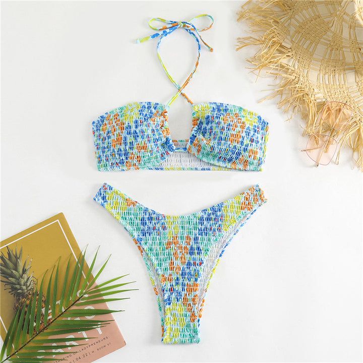 Women’s bikini set with cheerful wrap design and elastic waistband Mune Fashion