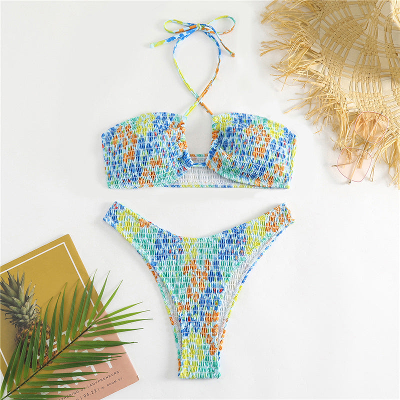 Women’s bikini set with cheerful wrap design and elastic waistband Mune Fashion