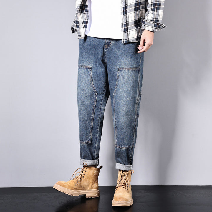 Men's Comfortable Vintage Cargo Jeans Mune Fashion