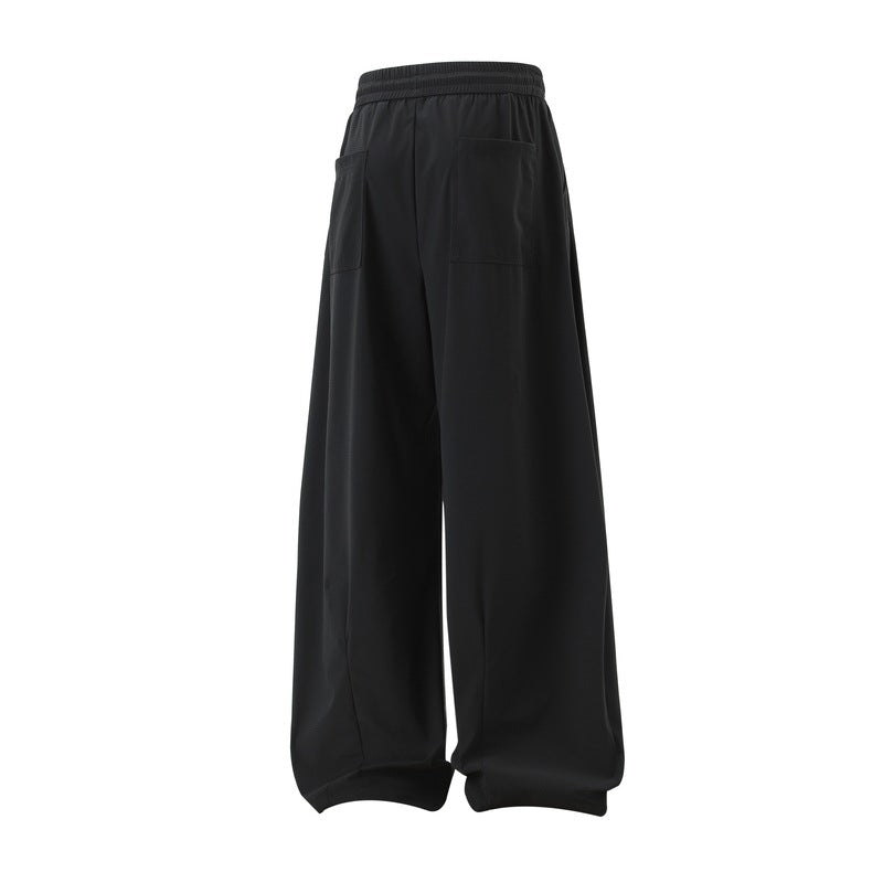 Women's Extra Wide Palazzo Pants in Oversized Baggy Cut with Elastic Waistband & Drawstring Mune Fashion