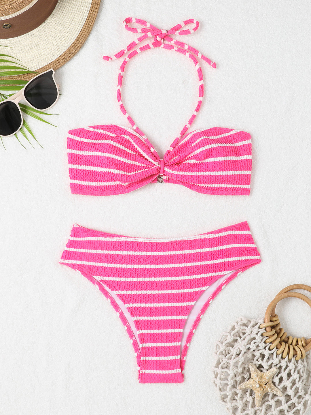 Women's Bandeau Bikini with sophisticated knot Mune Fashion