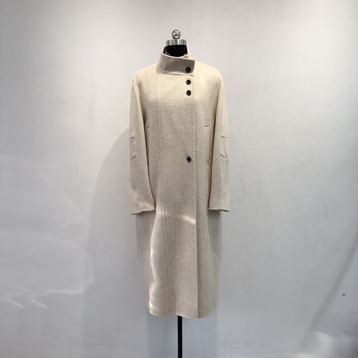 Women's tailored longline wool blend coat Mune Fashion