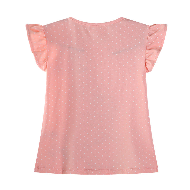 Girl's T-shirt with cute bunny appliqué Mune Fashion
