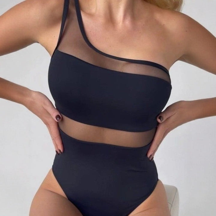 Women's Stylish Monokini with Mesh Inserts Mune Fashion