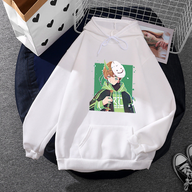 Women's hoodie with printed manga design and soft fleece lining Mune Fashion