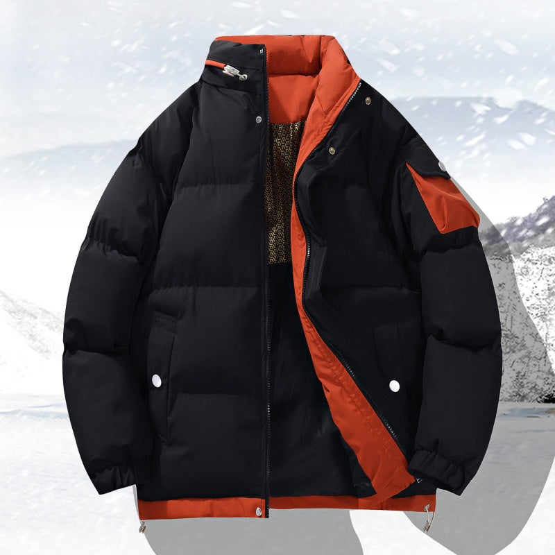 Men's non-padded outdoor quilted jacket with high standing collar insulation and elastic cuffs Mune Fashion