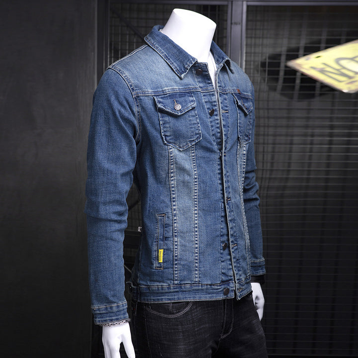 Men's Fashion Jeans Jacket with Chest Pockets Mune Fashion