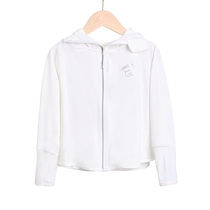 Women's sporty zip jacket with cute print Mune Fashion