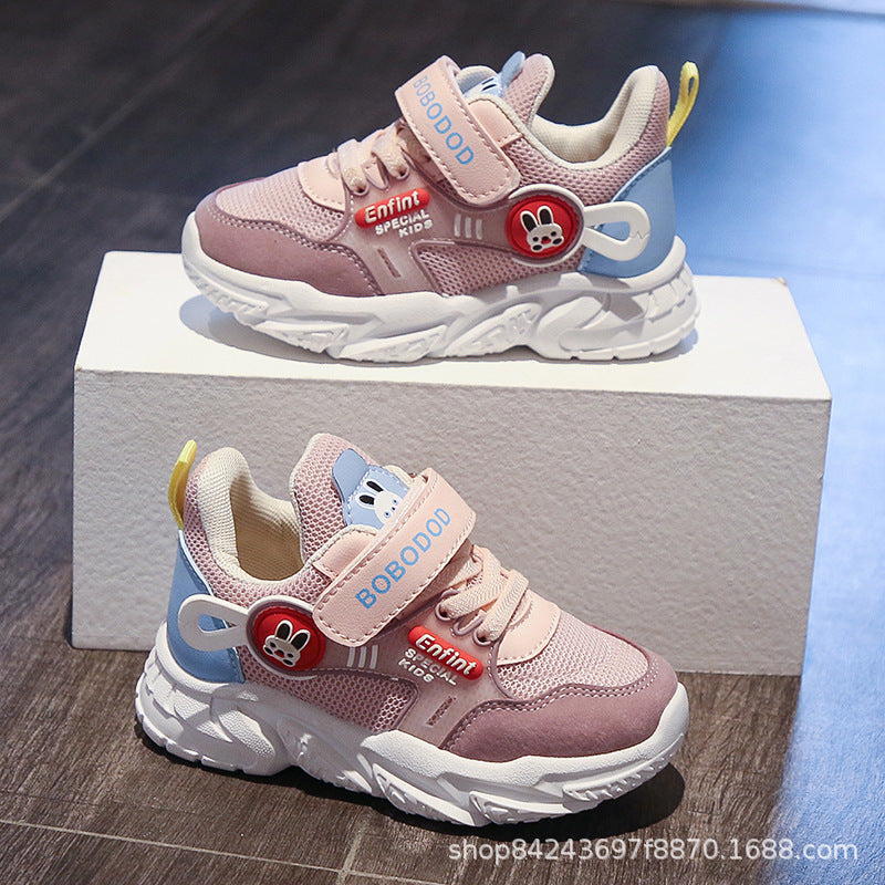 Women's sporty children's sneakers with practical Velcro fasteners and cute appliqués Mune Fashion