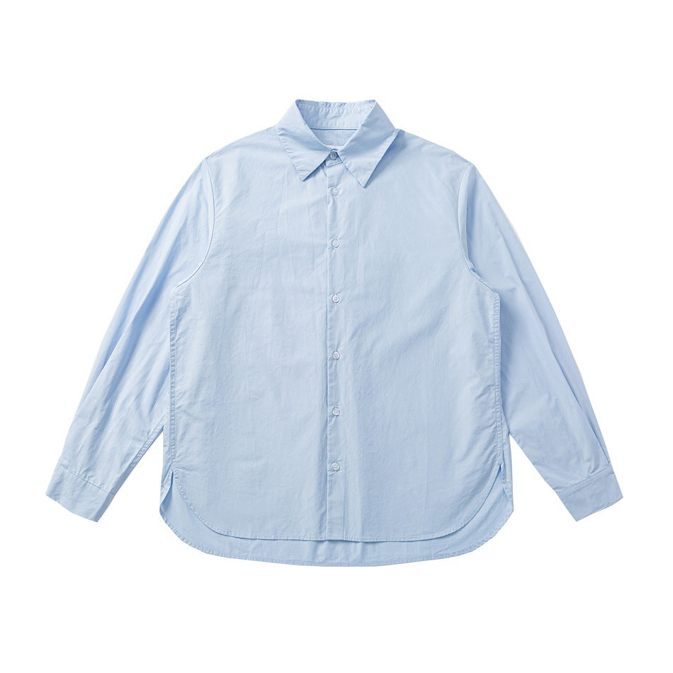 Unisex Oversized Shirt made of lightweight cotton blend with rounded hem Mune Fashion