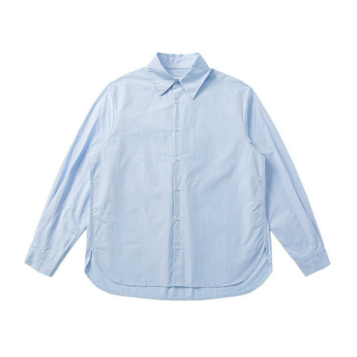 Unisex Oversized Shirt made of lightweight cotton blend with rounded hem Mune Fashion