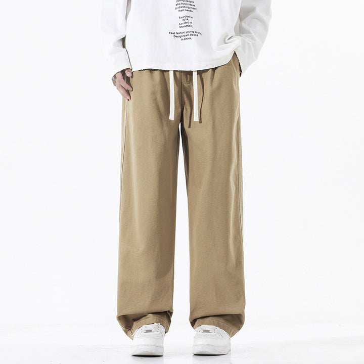 Men's loose comfort-fit cotton blend joggers with drawstring Mune Fashion