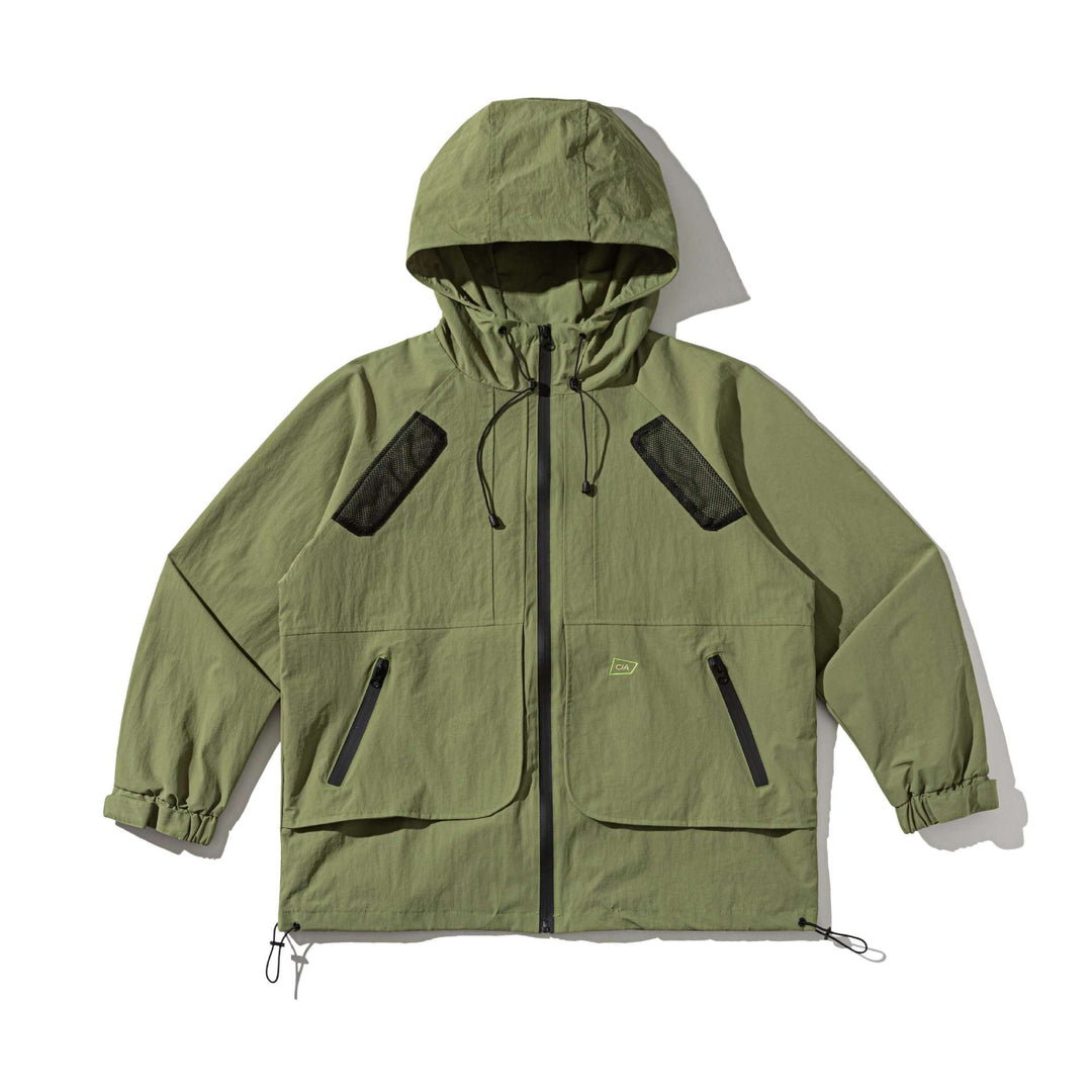 Unisex Technical Parka with Hood, Mesh Ventilation and Adjustable Hem Mune Fashion