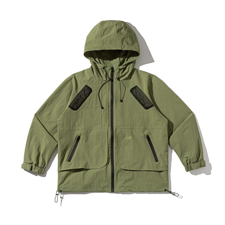 Unisex Technical Parka with Hood, Mesh Ventilation and Adjustable Hem Mune Fashion
