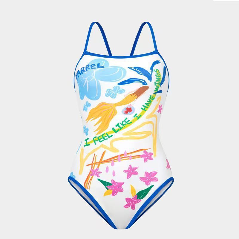 Women's One-Piece Swimsuit with Creative Graphic Design Mune Fashion