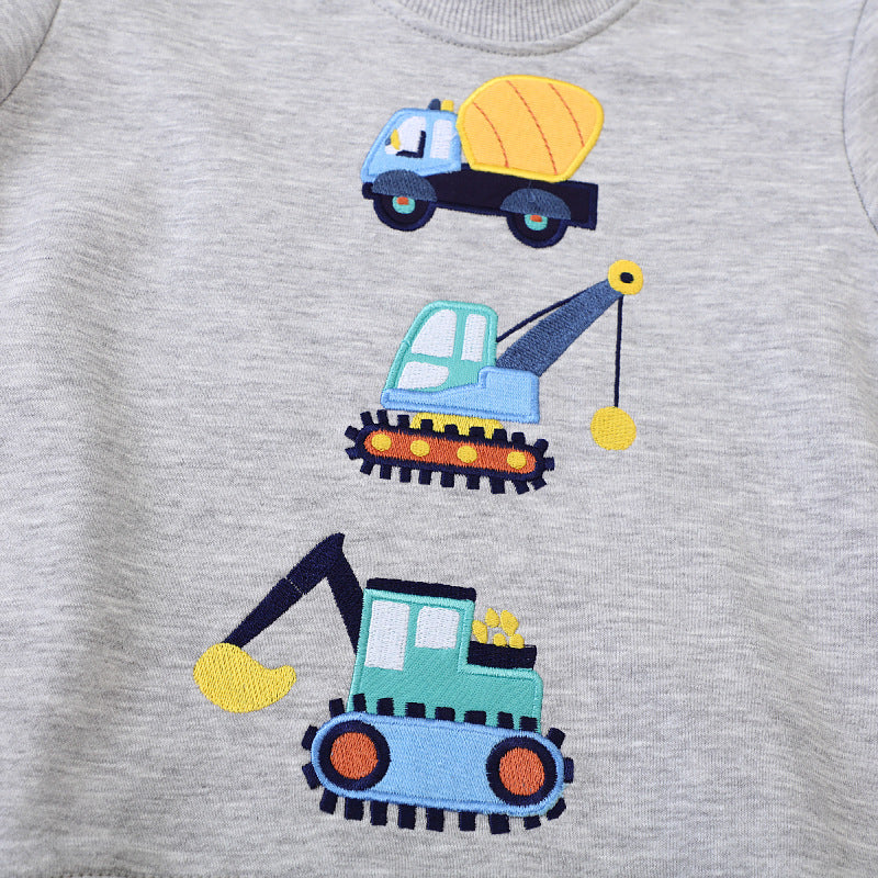 Boys sweatshirt with exciting construction site motifs Mune Fashion