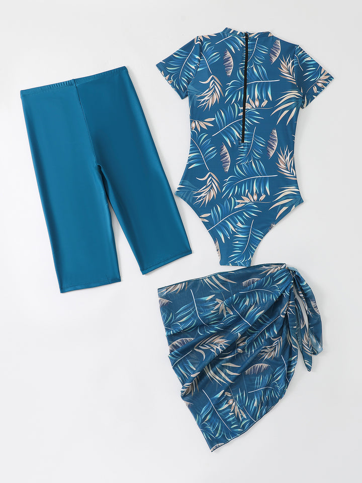 Ladies' sporty surf suit with asymmetric cut and wrap detail Mune Fashion