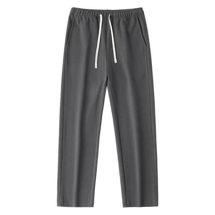 Men's Comfortable Casual Pants with Elastic Waistband and Side Pockets Mune Fashion