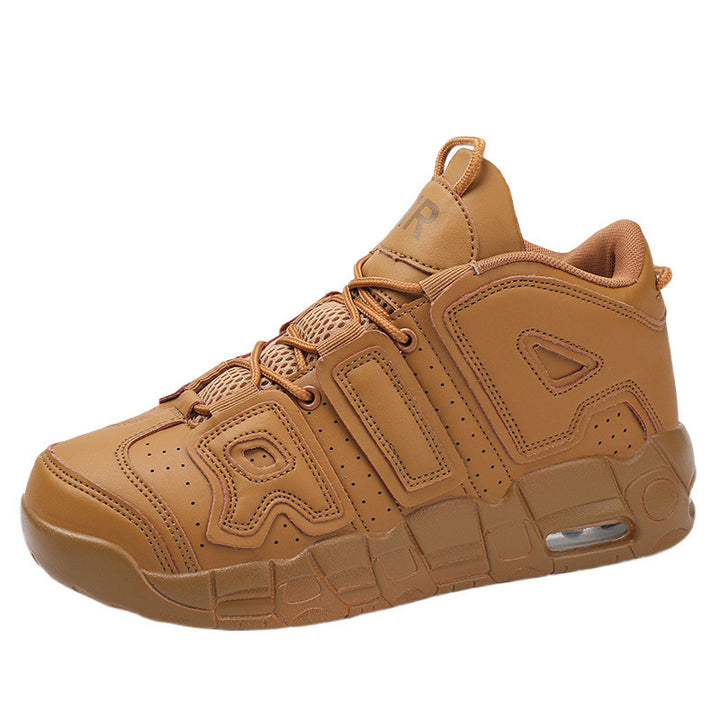 Unisex high-quality streetball sneakers with perforated upper material, reinforced overlays, and cushioned wave midsole Mune Fashion