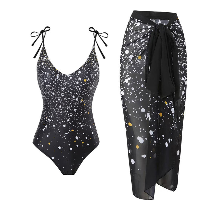 Damen Maxi-Rock mit elegantem Wickeldesign und floralem Muster Echo Archiv