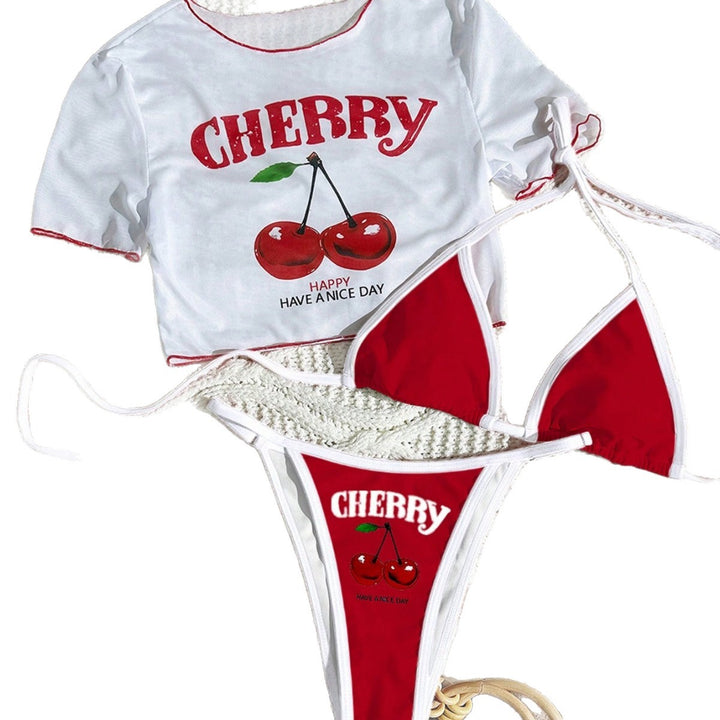 Women's Bikini Set with Creative Graphic Design Mune Fashion