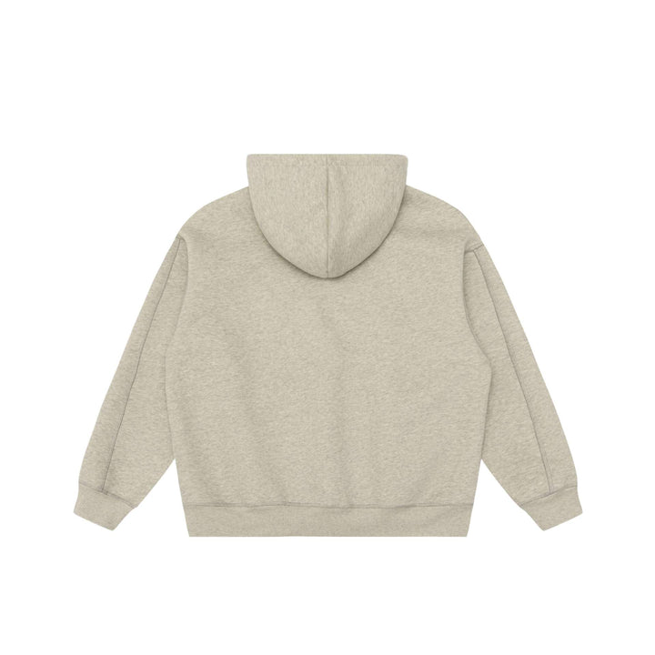 Unisex Oversize Hoodie with raglan sleeves, kangaroo pocket and offset typo print Mune Fashion