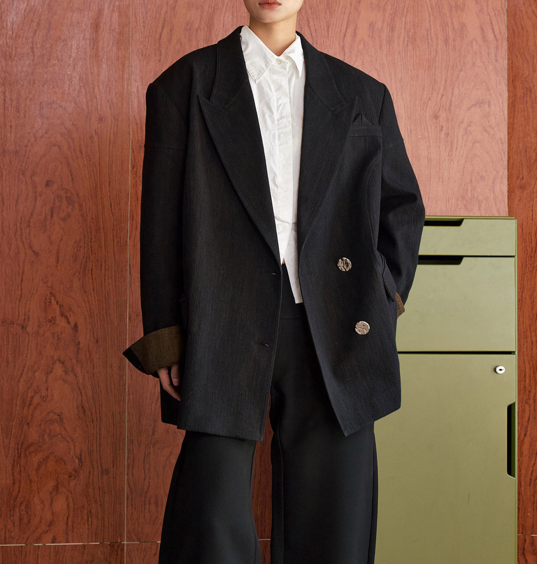 Women Oversized Blazer made of high-quality fabric Mune Fashion