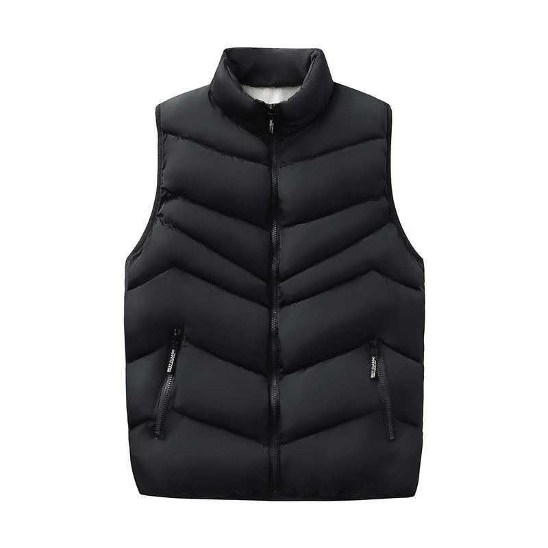 Men's ultra-warm padded vest with Sherpa lining, windproof outer shell and two zippered pockets Mune Fashion